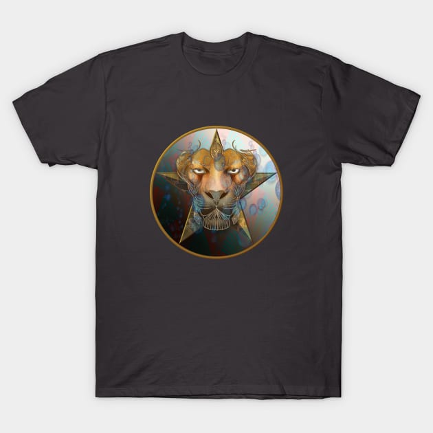 Lion Vision T-Shirt by MikaelJenei